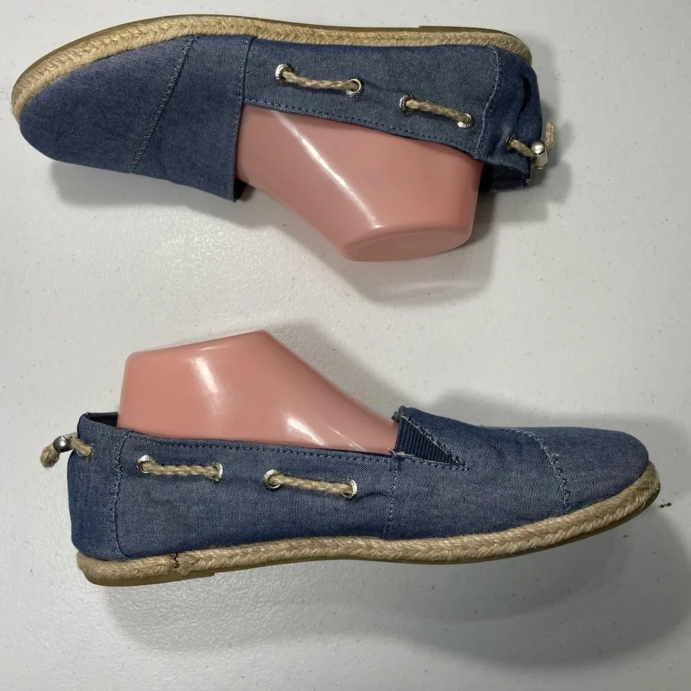 Nautica Blue Espadrille Boats Shoes Flats Size 10 SB-95